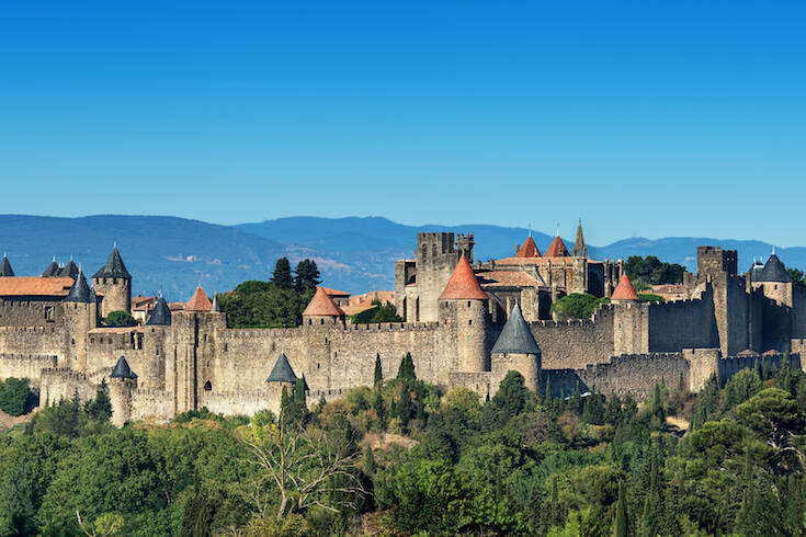 Fortified castles in France