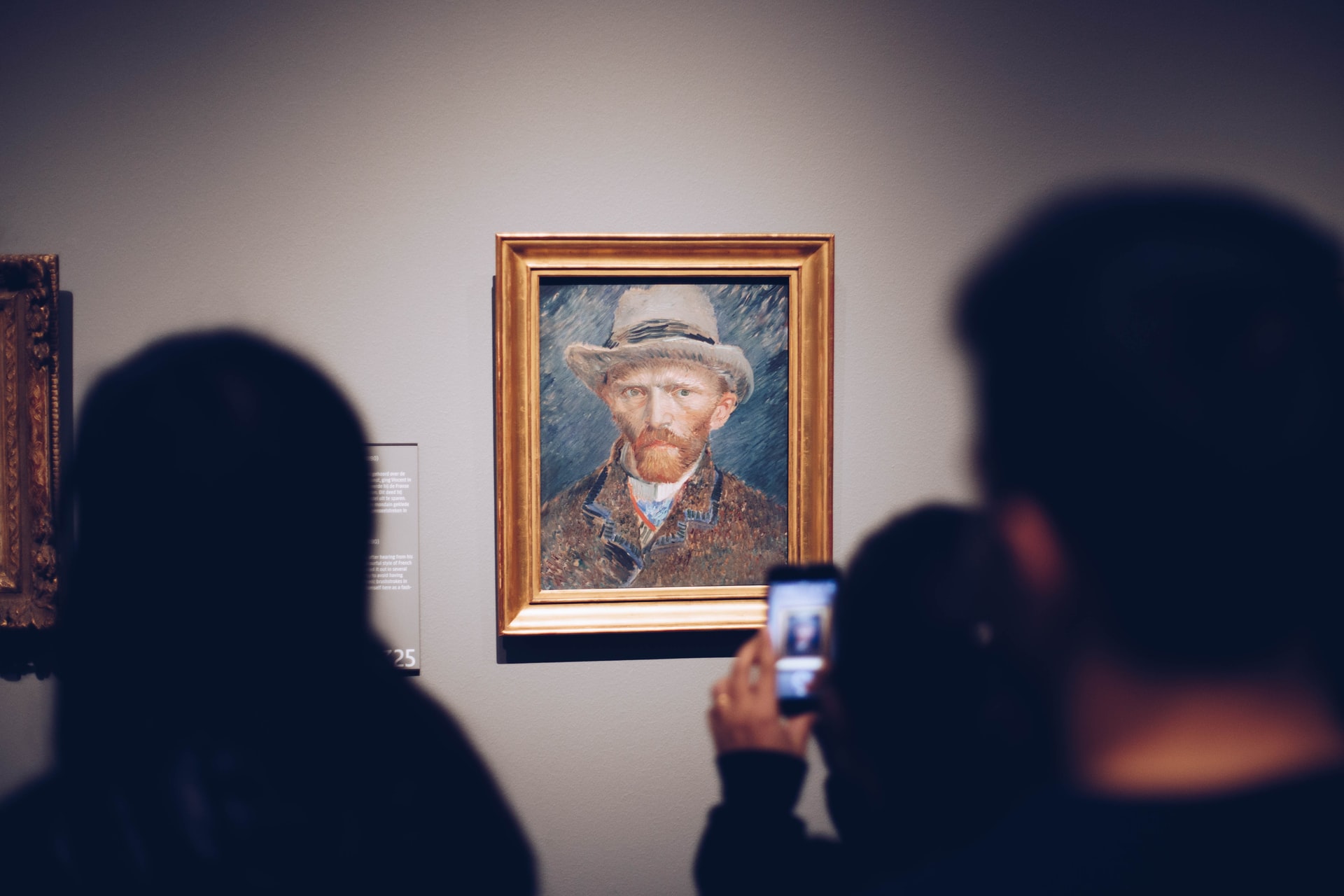 zelfportret Vincent van Gogh in museum