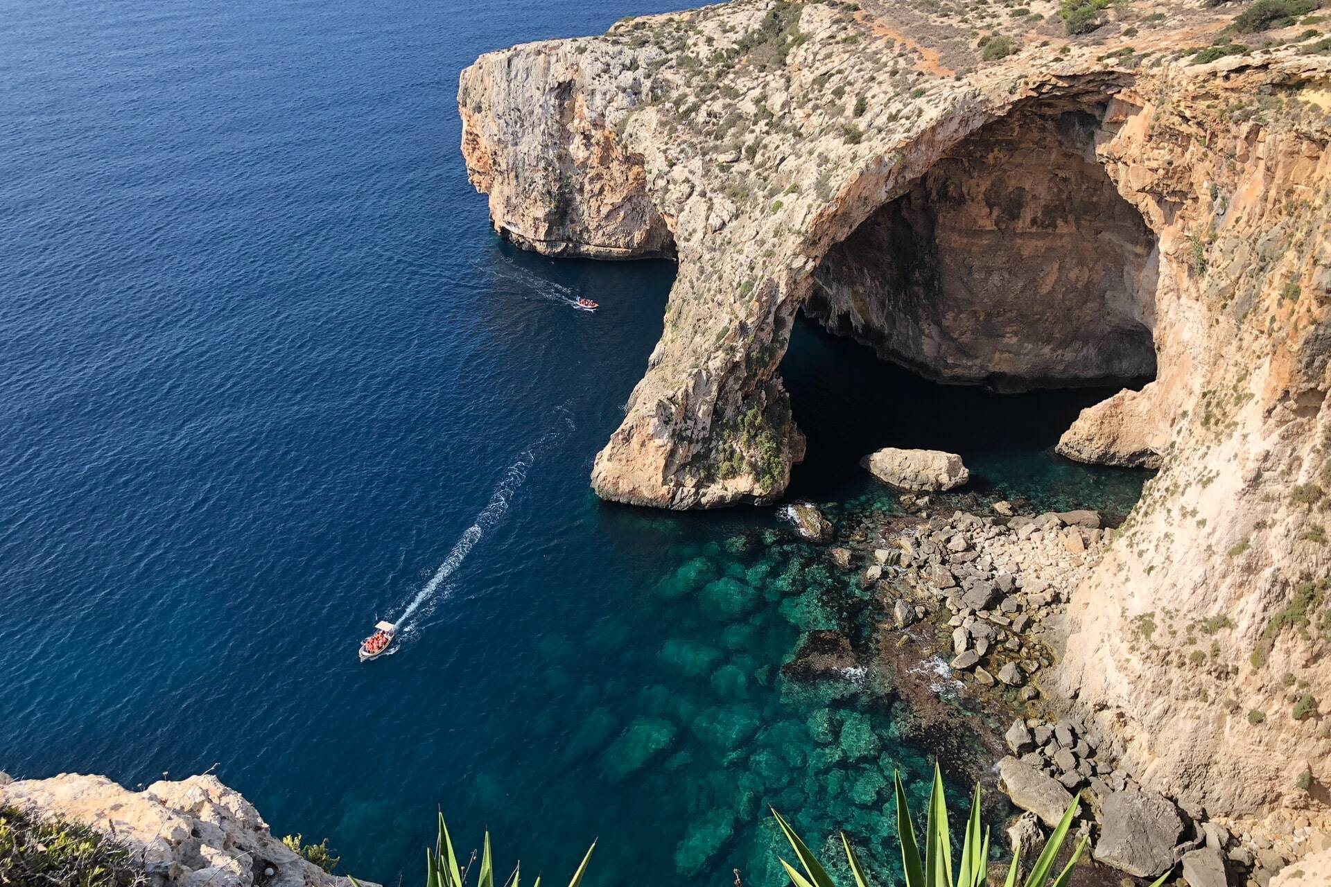 blue grotto zeegrot op Malta