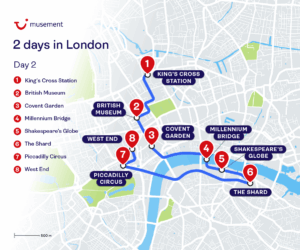 Map Day 2 London Itinerary