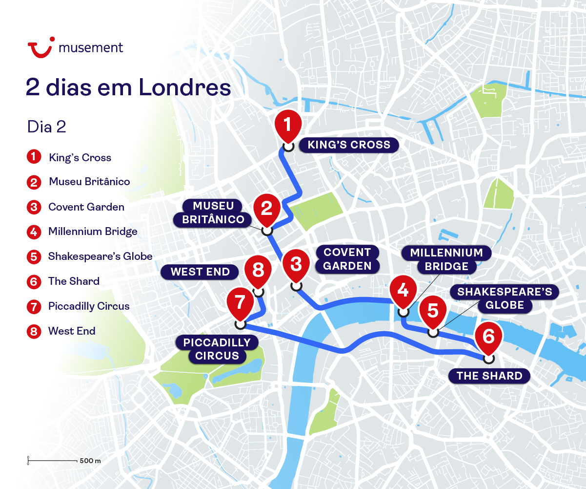 Map Day 2 London Itinerary
