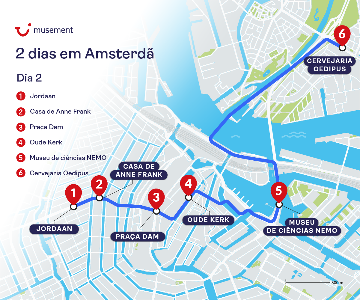 2 dias em amsterda - dia 2 mapa